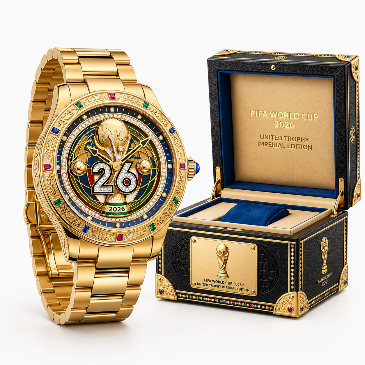 Customized FIFA World Cup 2026 Men's Wrist Watch Gift for Soccer Fans