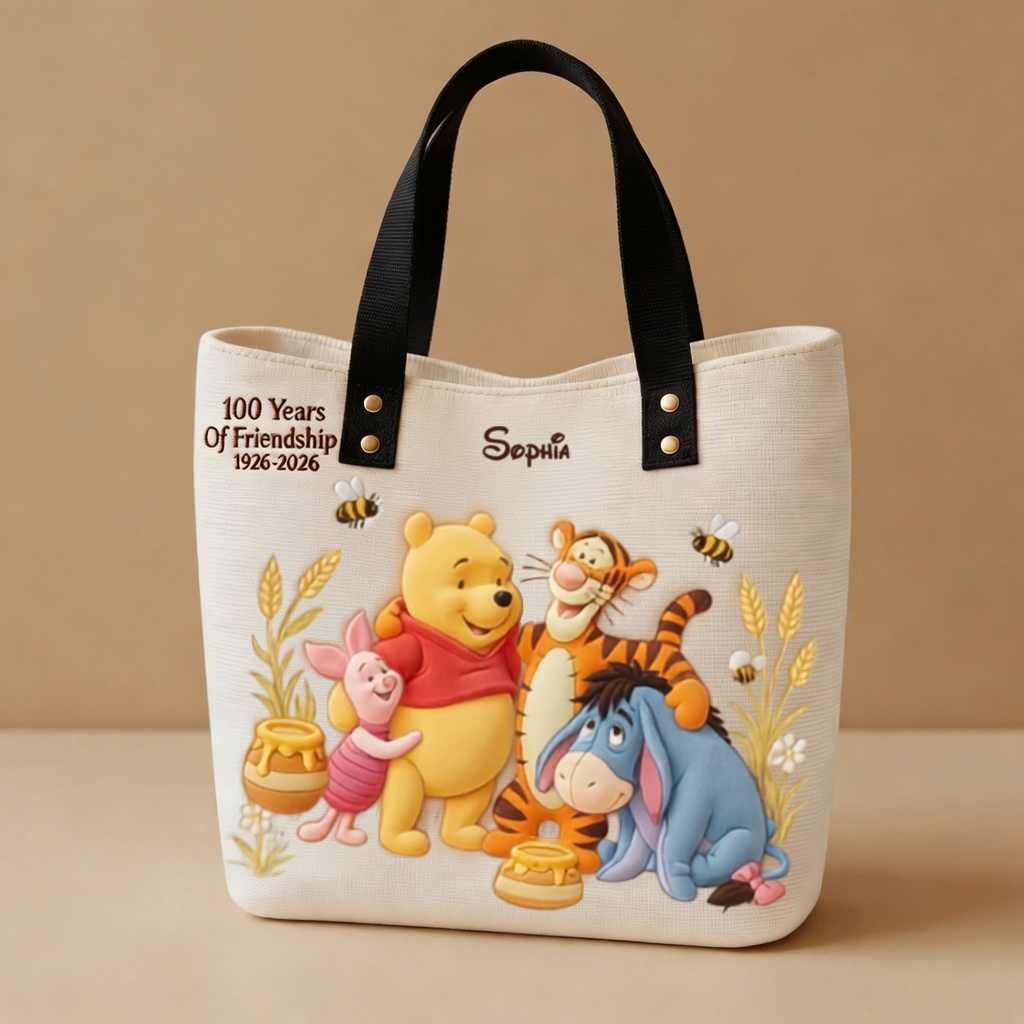 Personalized Honey Bear Tote Bag Gift for Movie Fans Anniversary