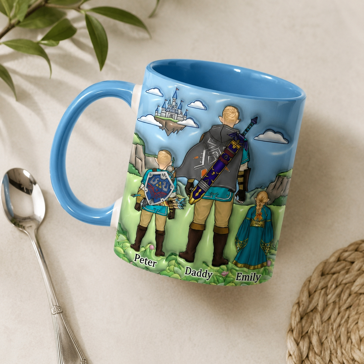 Personalized Gamer Dad Mug Gift - Legend of Dad Accent Cup