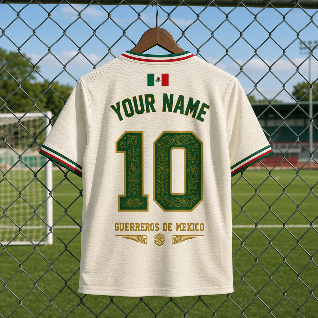 Personalized Mexico Soccer Jersey Custom Name Gift for Sports Fans