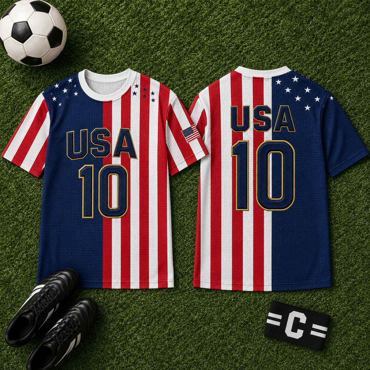 Personalized USA Soccer Jersey Custom Name Football Gift for Fans