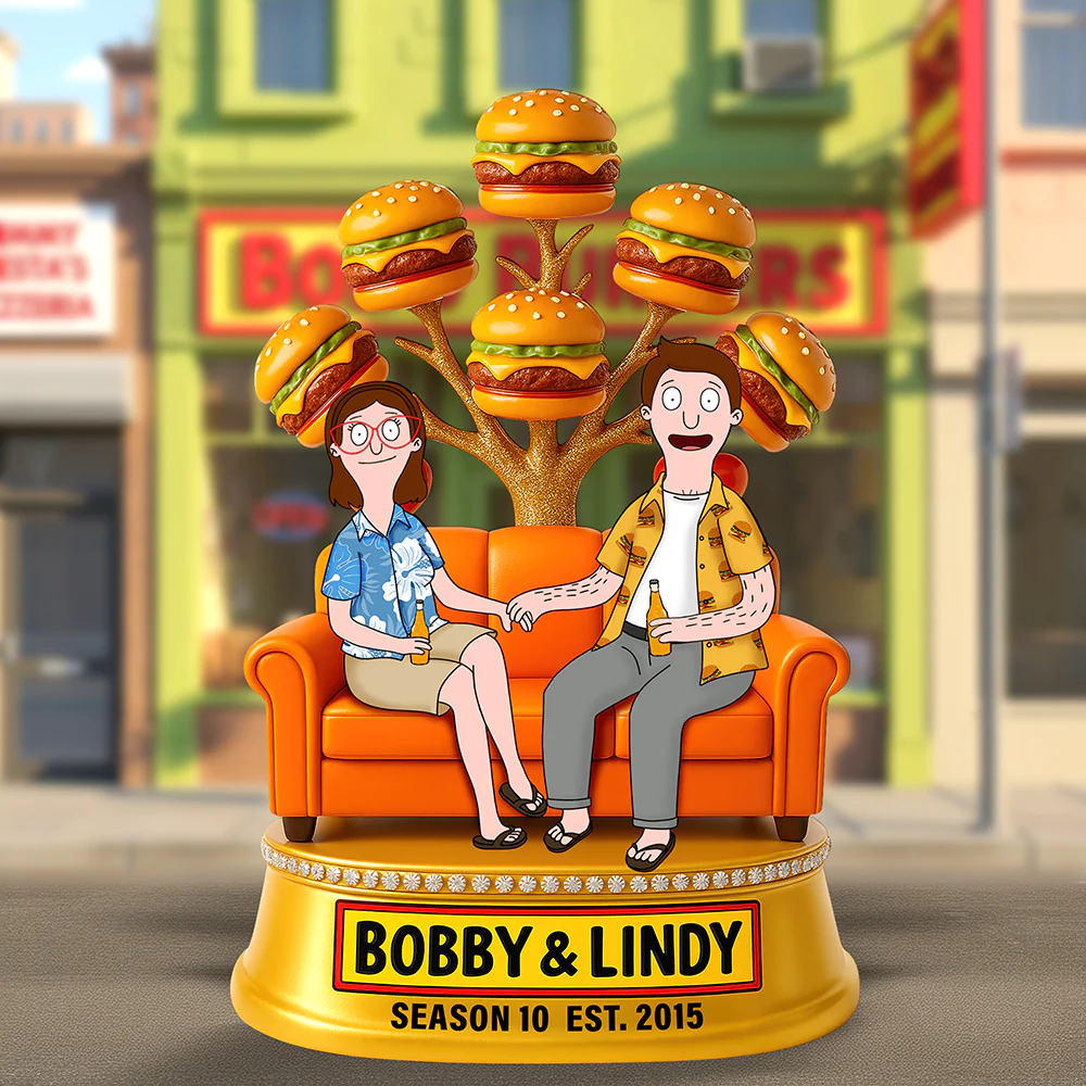 Personalized Burger Couple Acrylic Plaque Perfect Gift for Anniversary