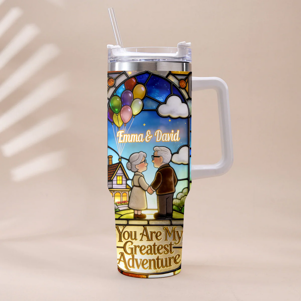 Personalized 40oz Tumbler You Are My Greatest Adventure Gift for Couples
