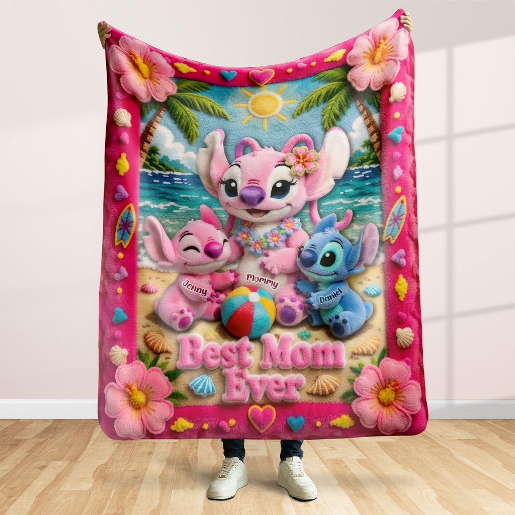 Personalized Blanket Best Mom Ever Gift for Mother's Day Blanket GradoCreations