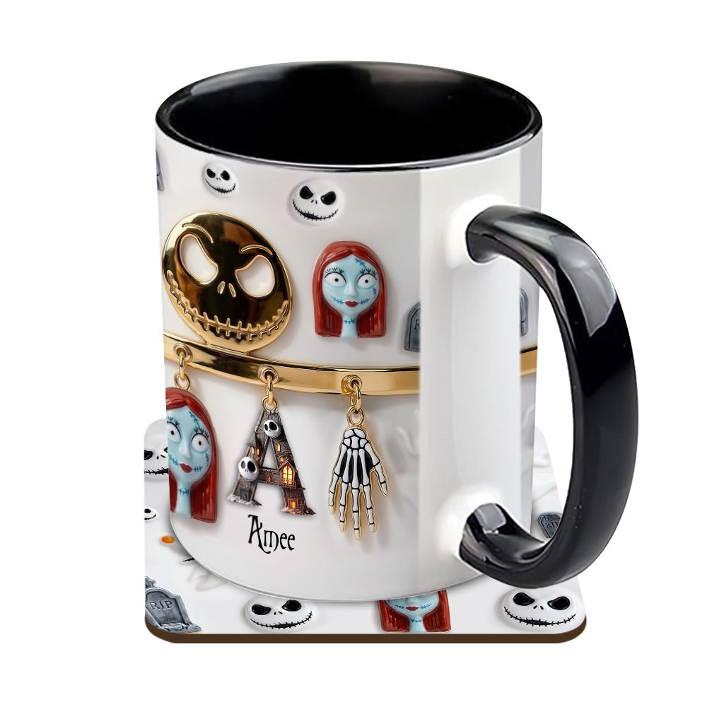 Personalized Spooky Character Mug Custom Name Gift for Movie Fans