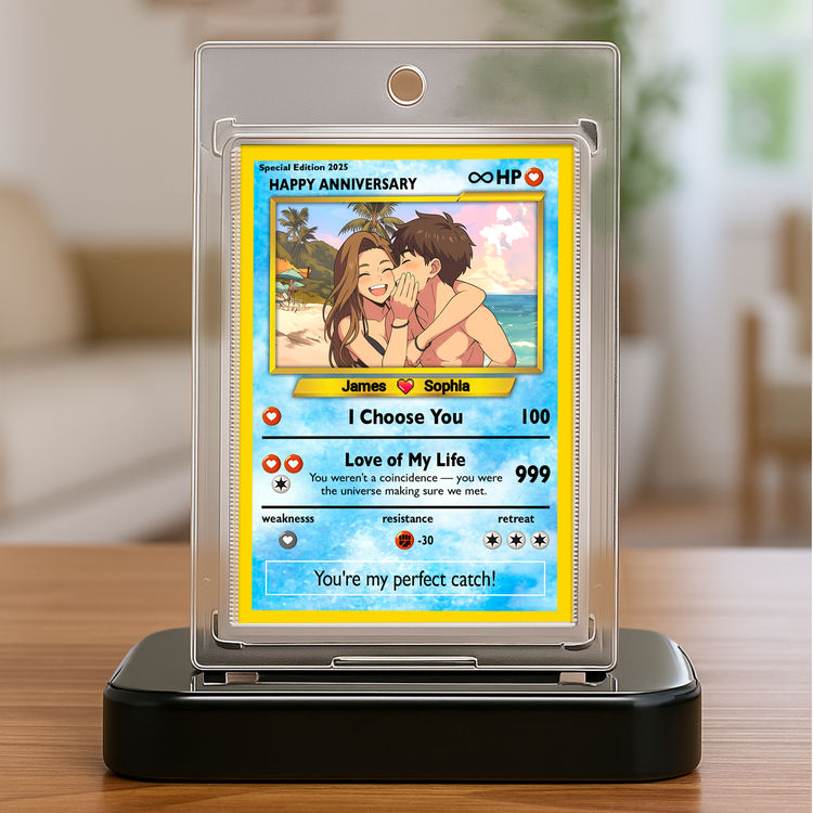Personalized Anniversary Metal Card Photo Art Unique Gift for Couple