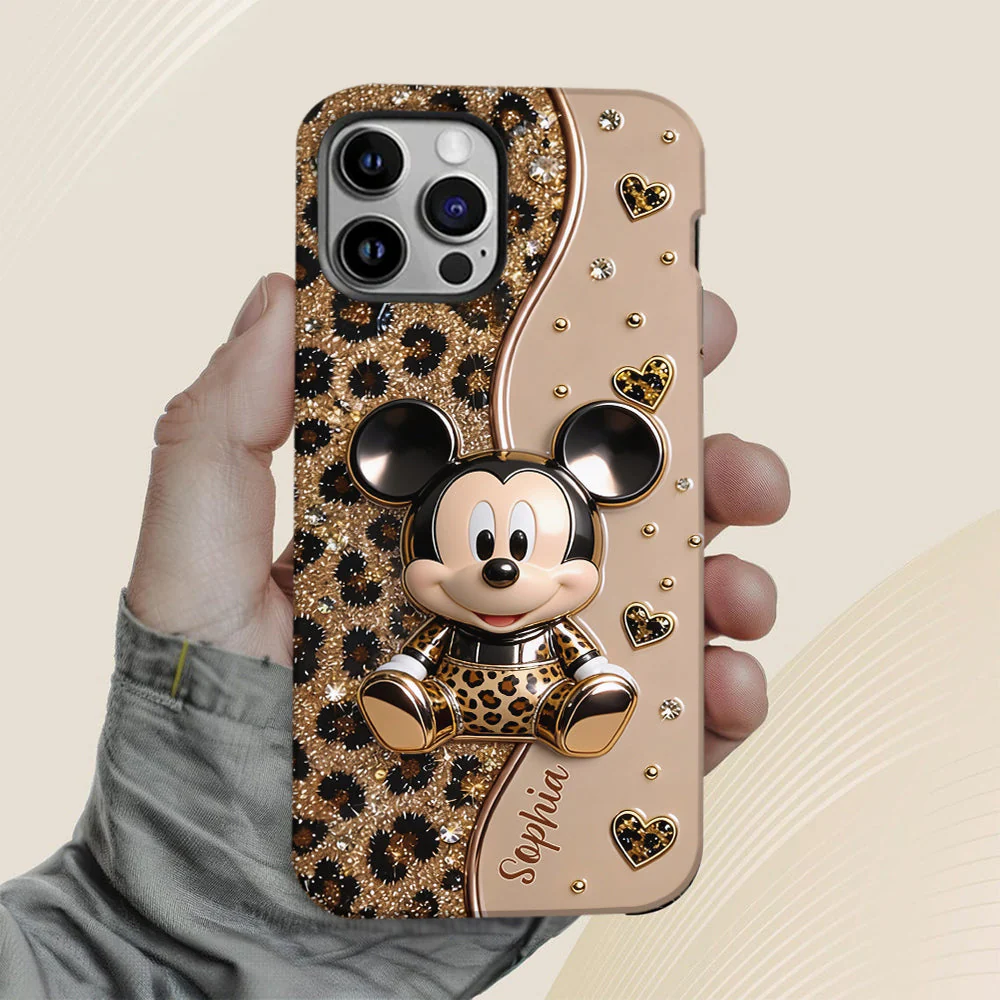 Personalized Mickey Mouse Phone Case Custom Name Gift for Her