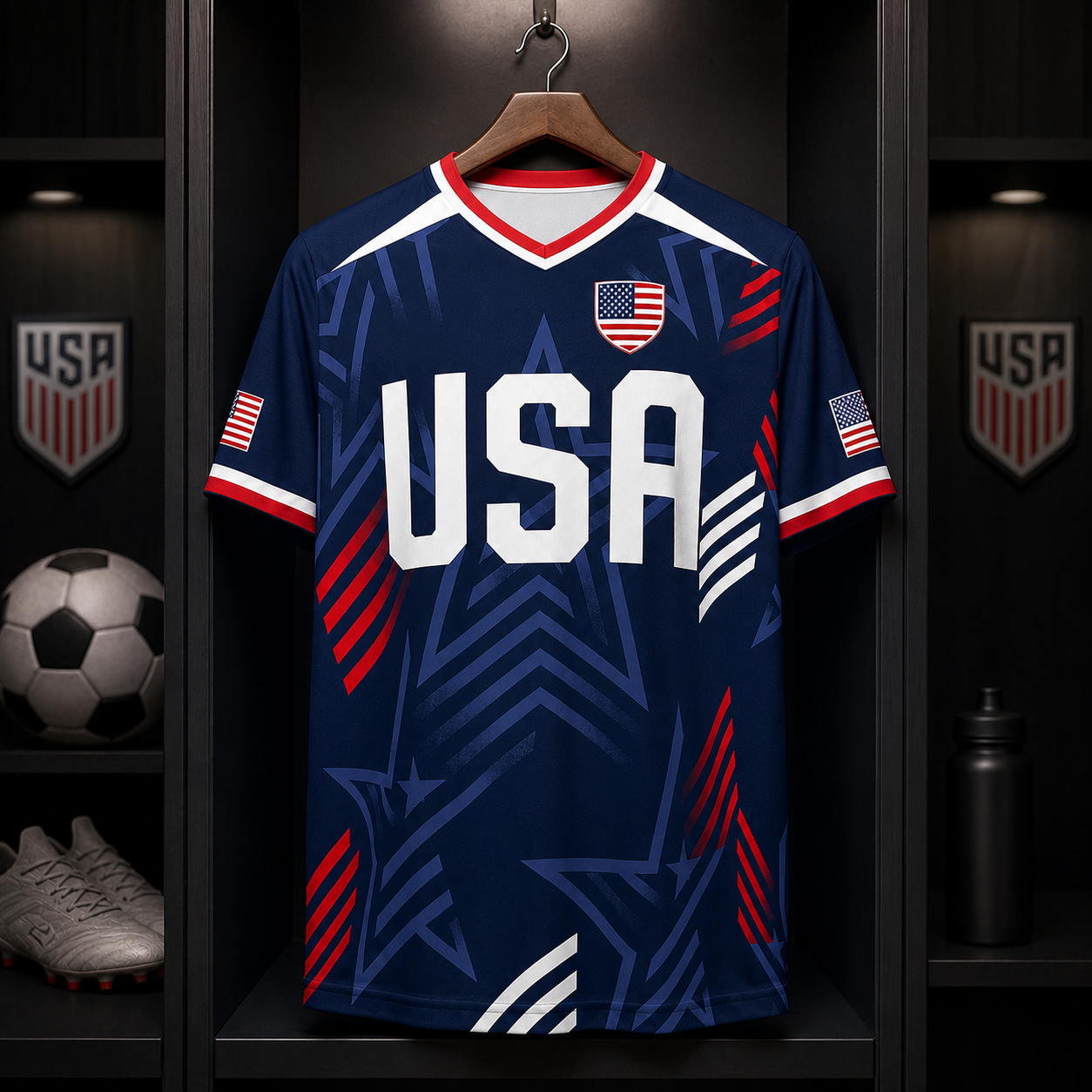 Personalized Soccer Jersey USA Home Team Gift for Football Fans