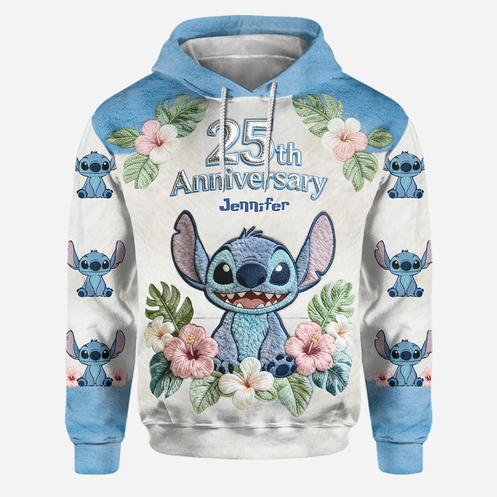 Personalized 25th Anniversary Hoodie and Leggings Set Gift for Her