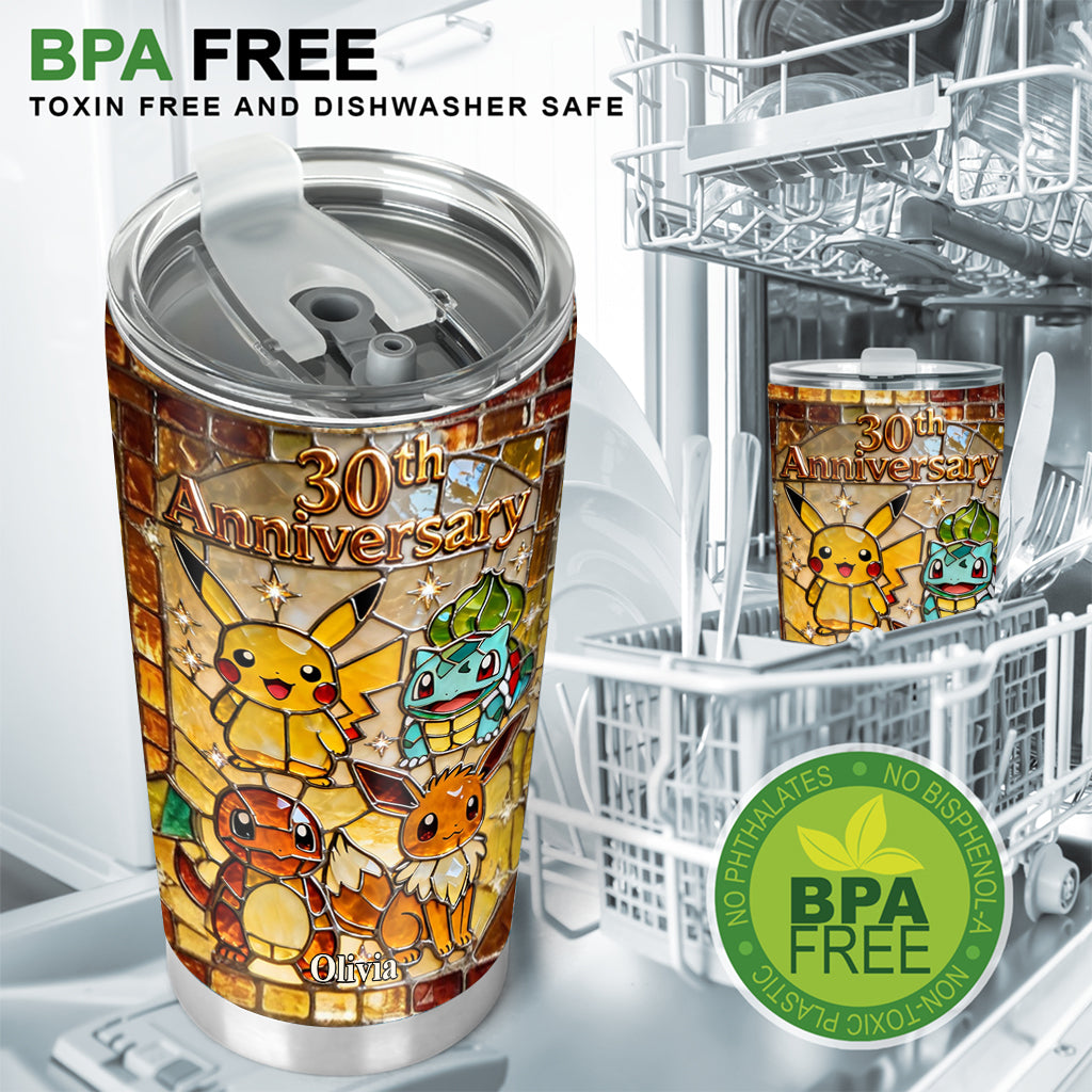 Personalized 30th Anniversary Tumbler Gift for Movie Fans