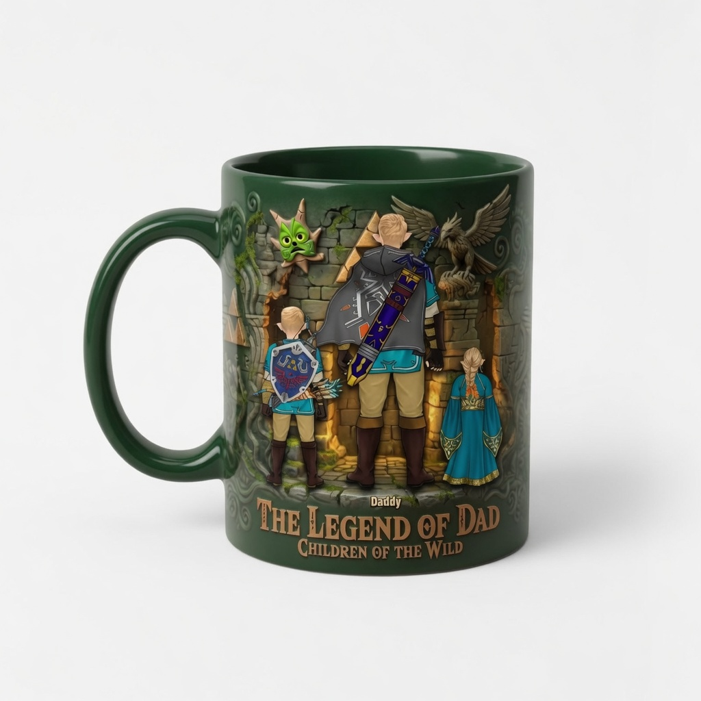 Personalized Color Changing Mug The Legend of Dad Gift for Him