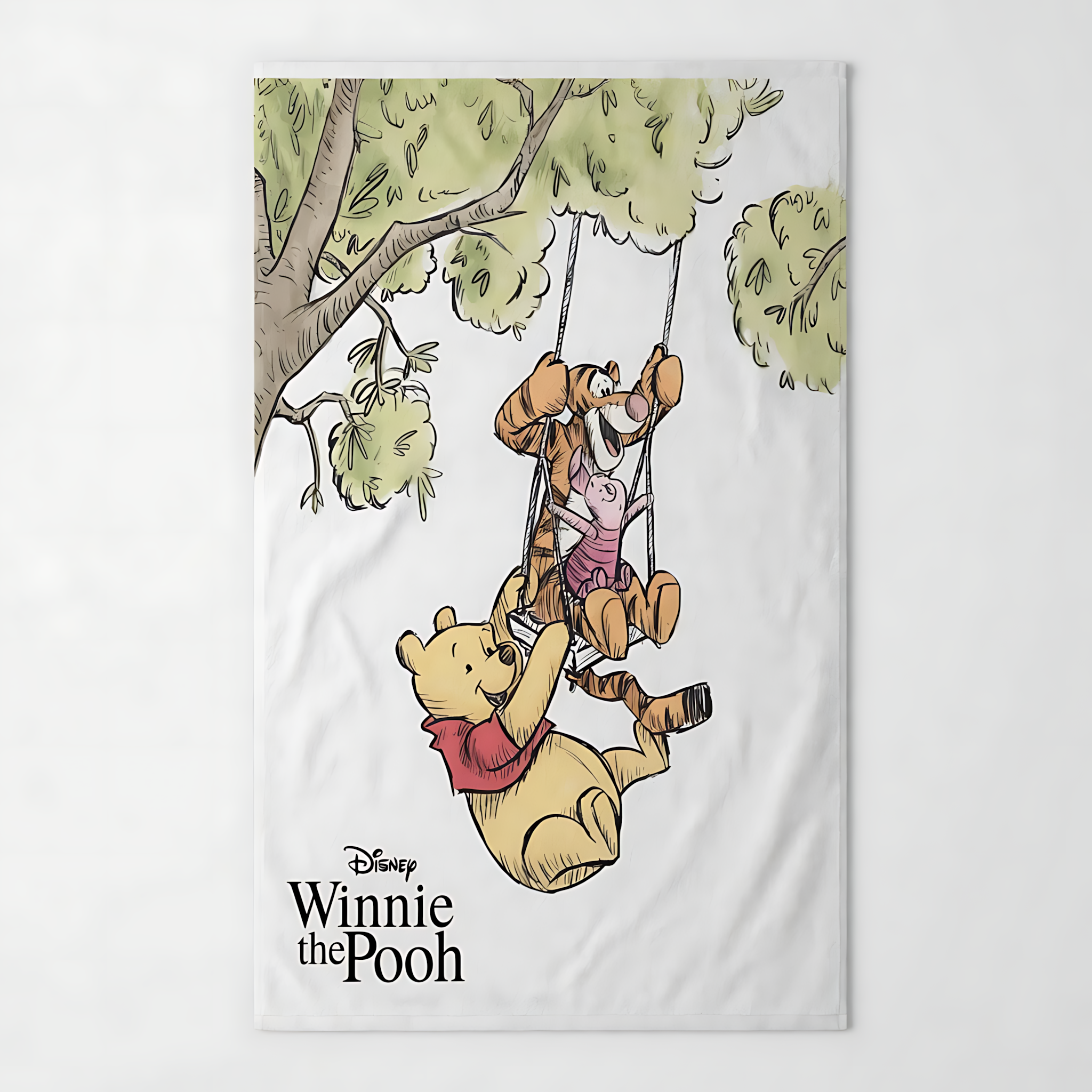 Personalized Disney Beach Towel Winnie the Pooh Gift for Movie Fans