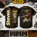 Personalized Star Wars Baseball Jersey Custom Name Gift for Kids & Adults