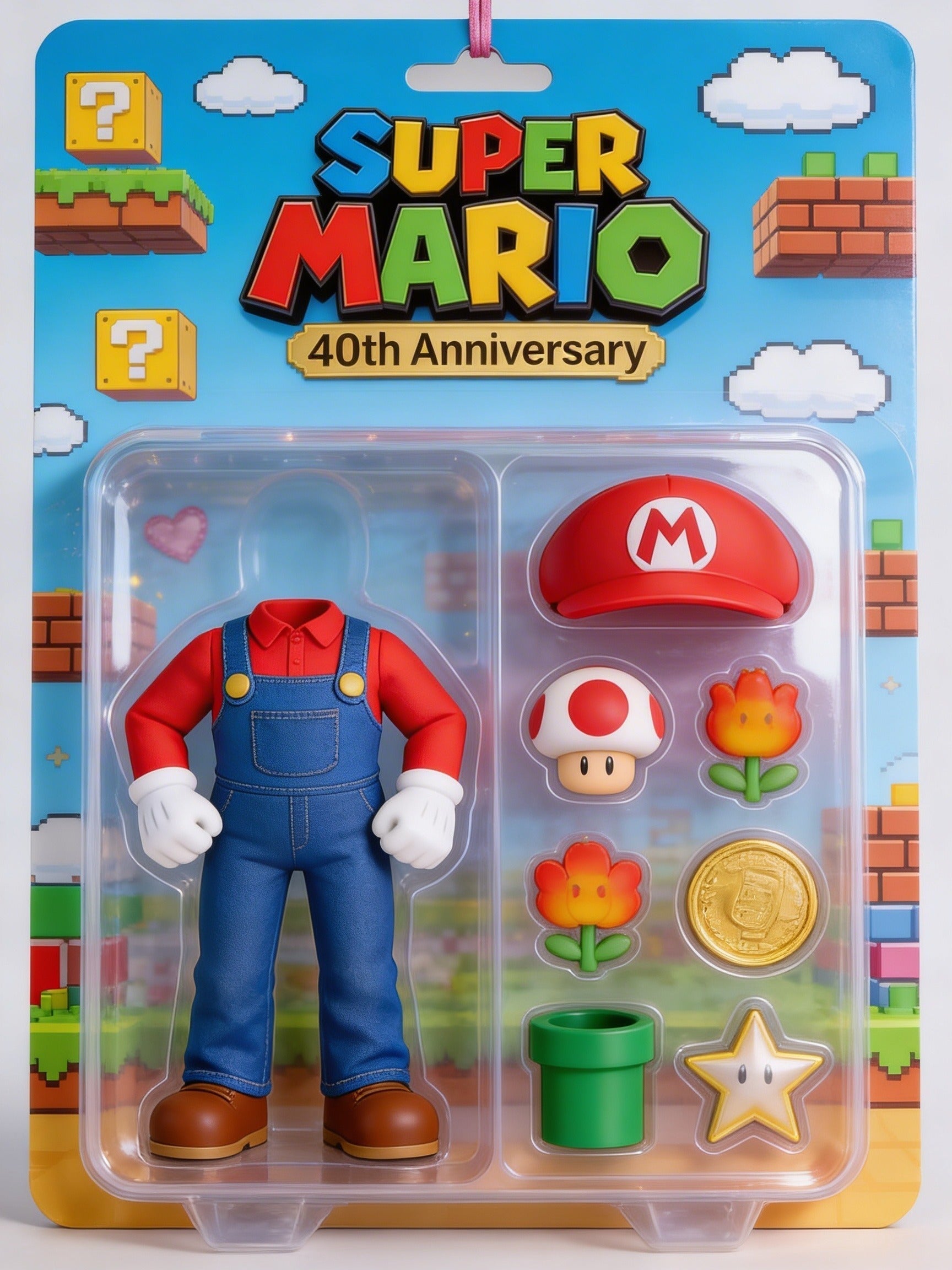 Personalized Super Mario 40th Anniversary Acrylic Plaque Gift for Movie Fans