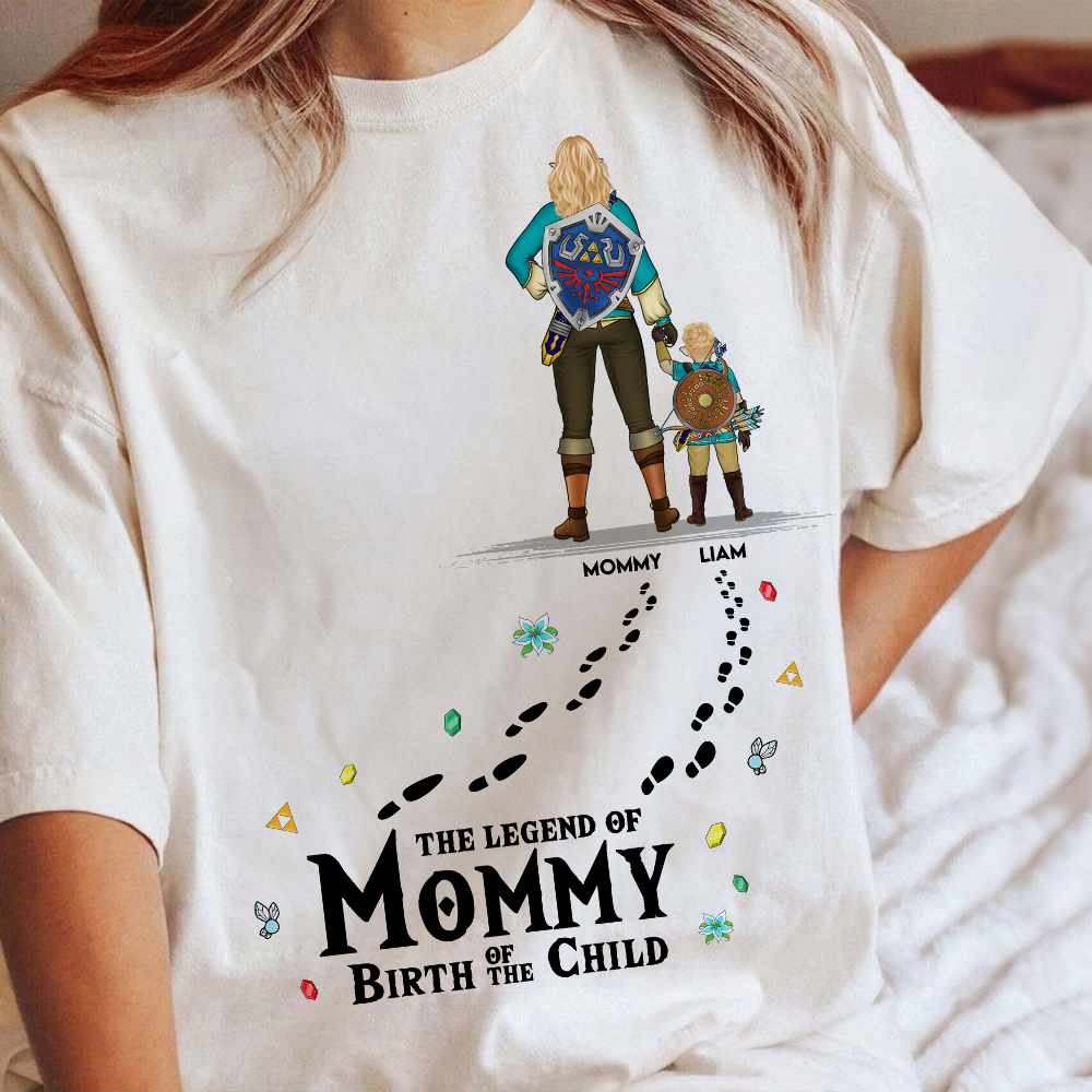 Personalized Mom & Son T-shirt The Legend & The Legacy Gift Cotton Apparel GradoCreations