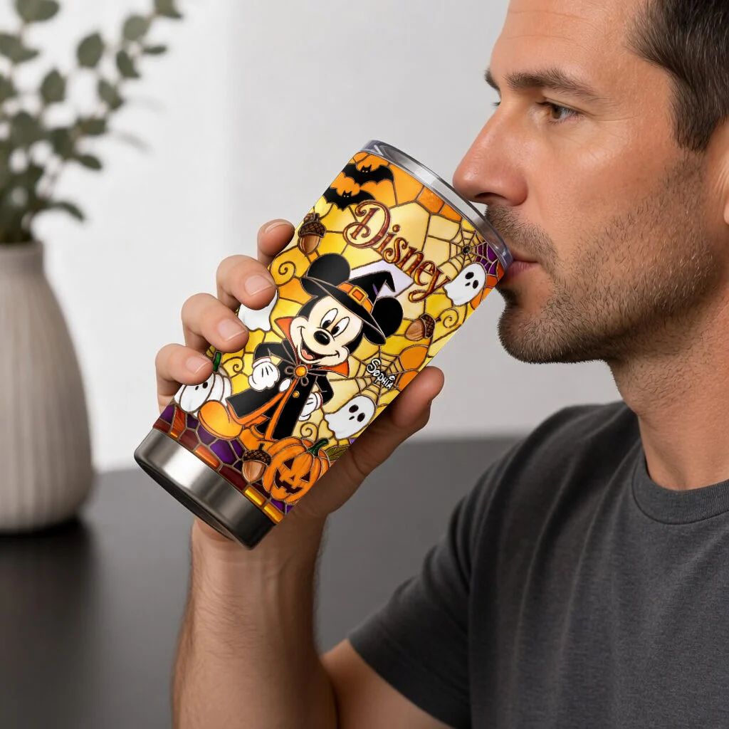 Personalized Halloween Tumbler with Disney Characters for Her Tumbler GradoCreations