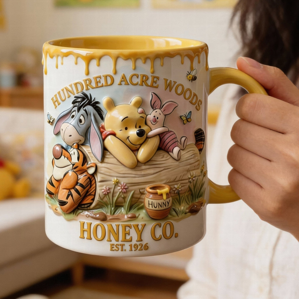 Personalized Accent Mug Honey Bear 100 Years Gift for Movie Fans