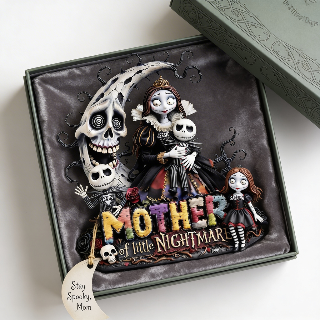 Personalized Spooky Mother Of Little Nightmares Acrylic Plaque Gift for Mom, Movie Lovers