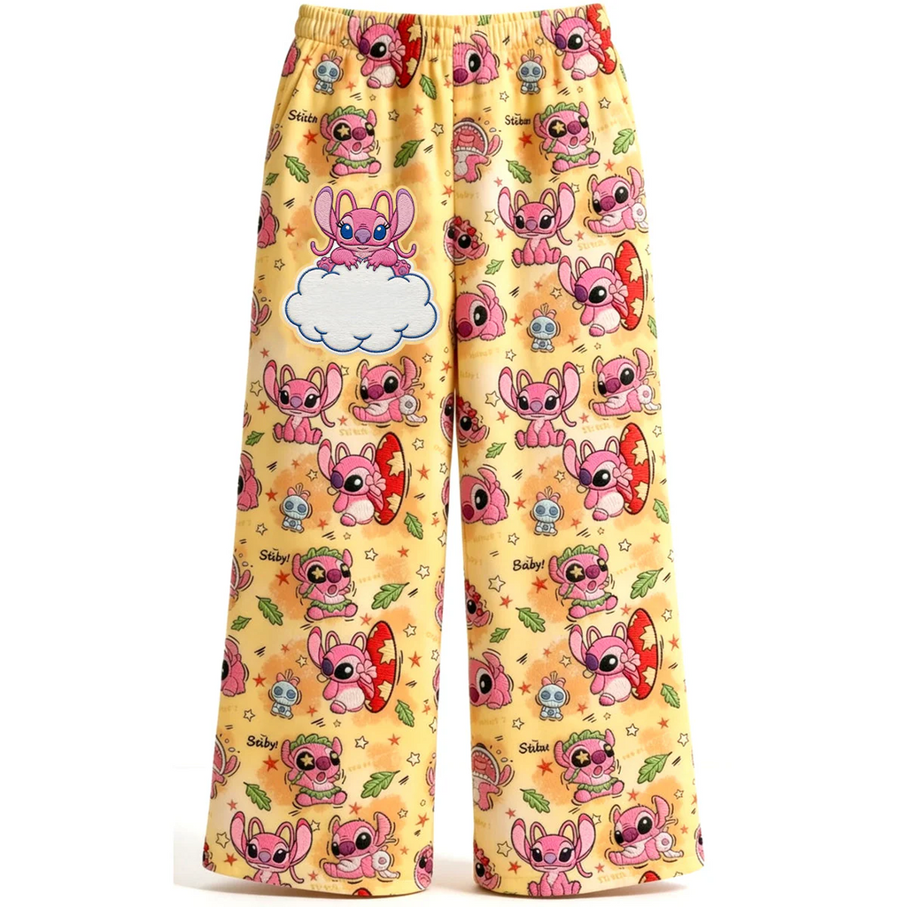 Personalized Pajama Pants for Couples Custom Name Gift AOP Sweatpants GradoCreations