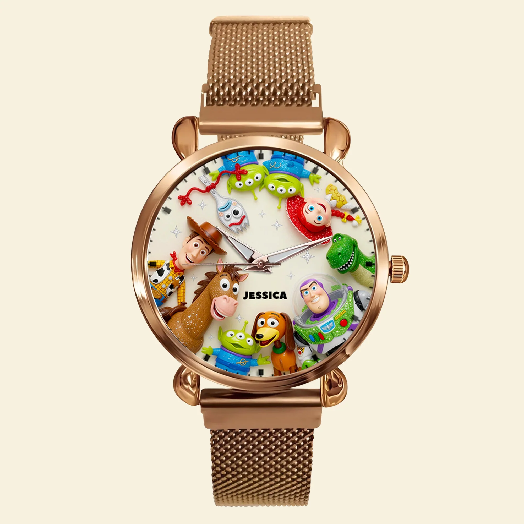 Personalized Women's Watch with Custom Charms - Gift for Movie Fans