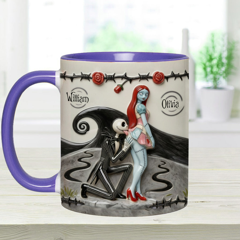 Personalized Accent Mug with I Licked It So It's Mine Design for Couples | Christmas Gift