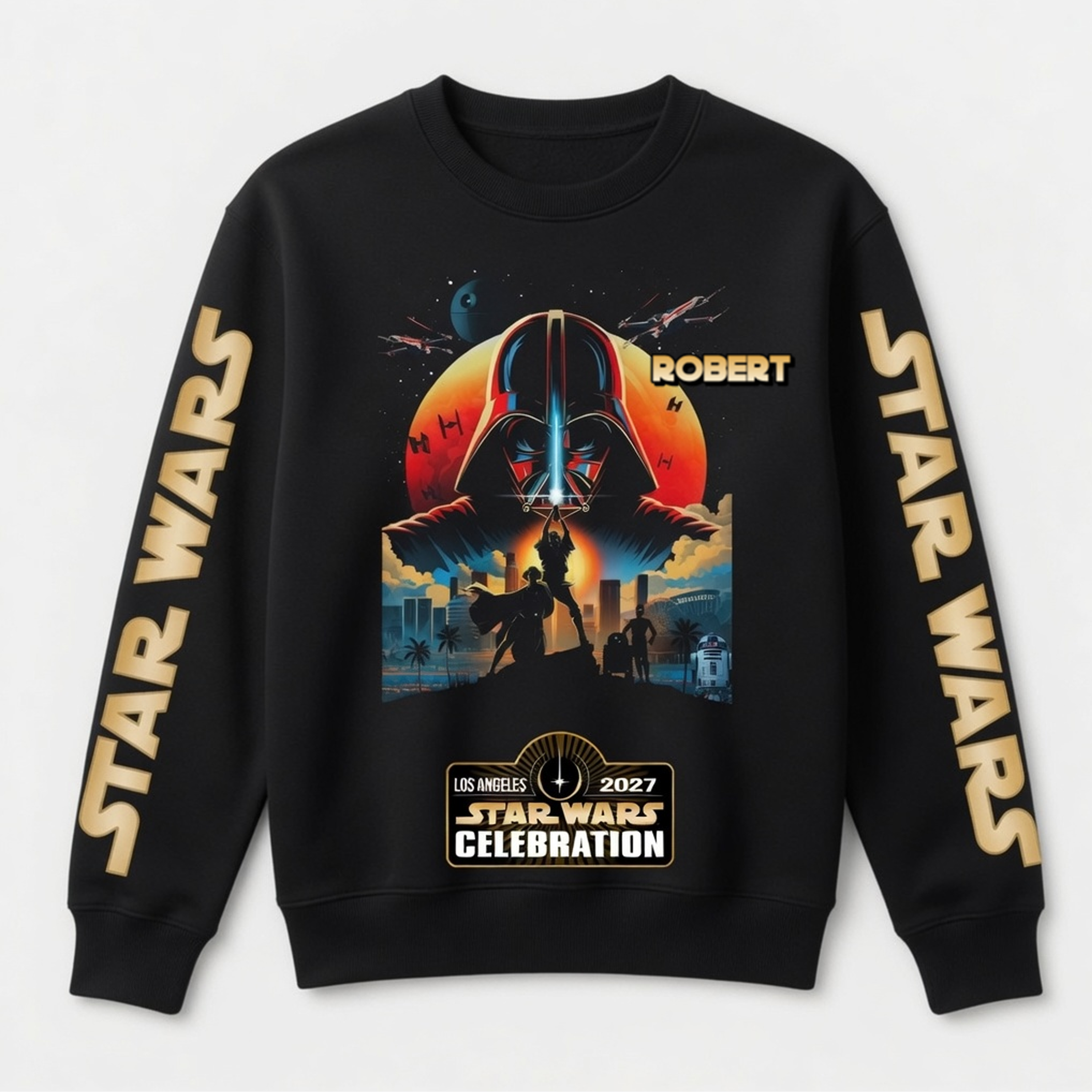 Personalized Star Wars 50th Anniversary All Over Shirt Gift for Movie Fans