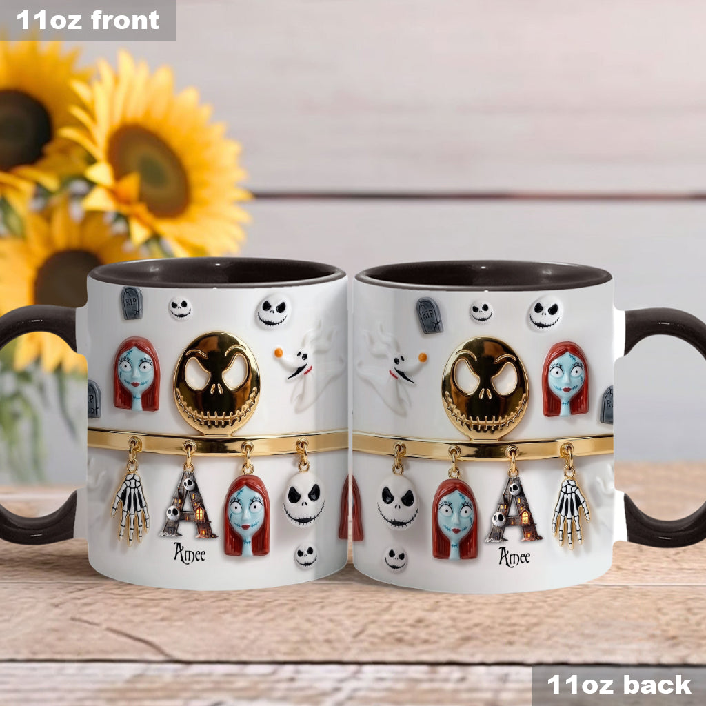 Personalized Spooky Character Mug Custom Name Gift for Movie Fans