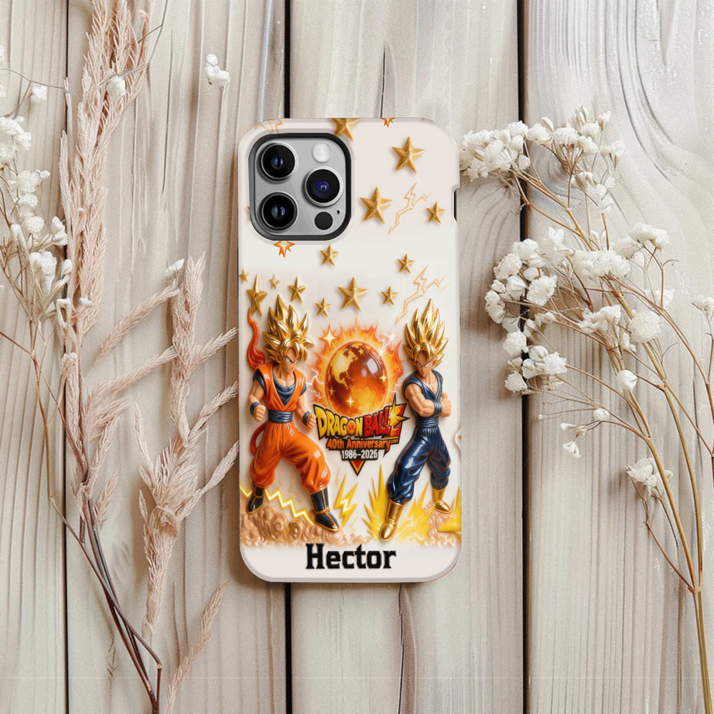 Personalized Dragon Ball 40th Anniversary Phone Case Gift for Fans