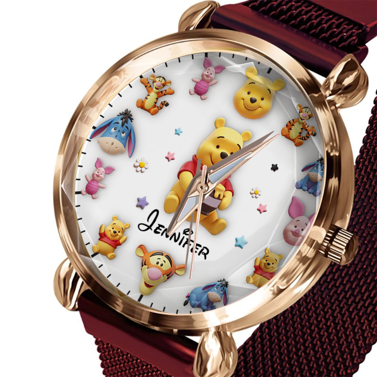 Personalized Winnie the Pooh Women’s Hand Watch Gift for Her