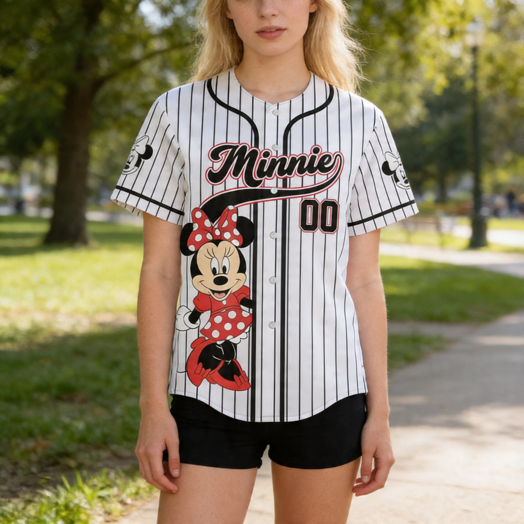 Personalized Mickey Mouse Baseball Jersey Custom Gift for Movie Fans Baseball Jersey GradoCreations