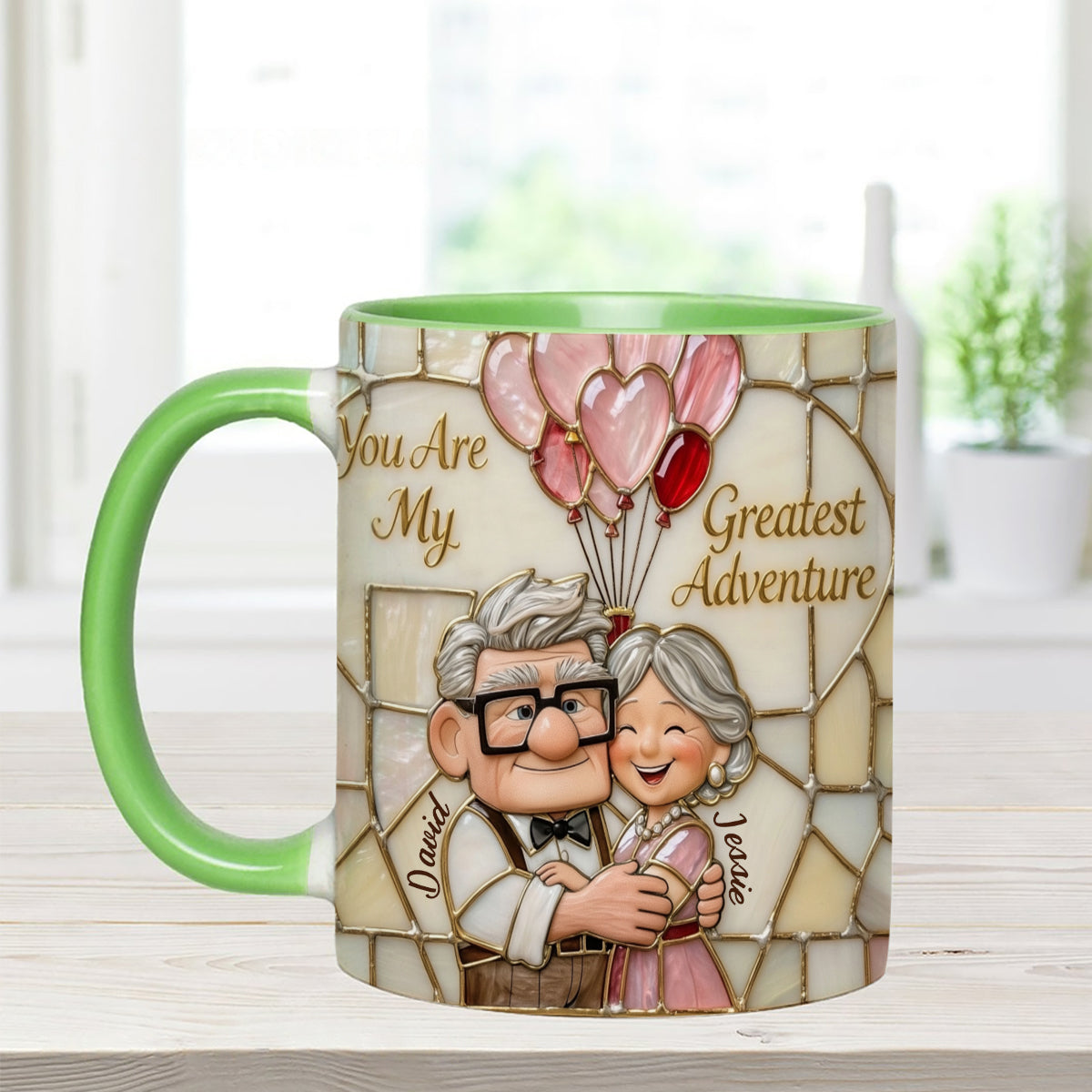 Personalized Accent Mug You Are My Greatest Adventure Gift for Couples