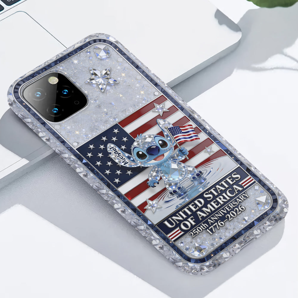 Personalized 250th Anniversary USA Phone Case Gift for Movie Fans