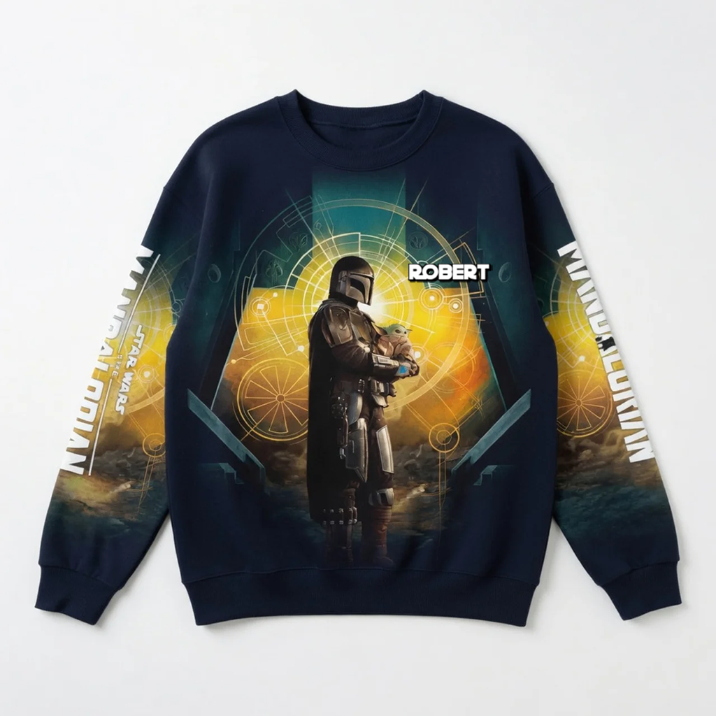 Personalized Star Wars Mandalorian All Over Shirt Gift for Fans