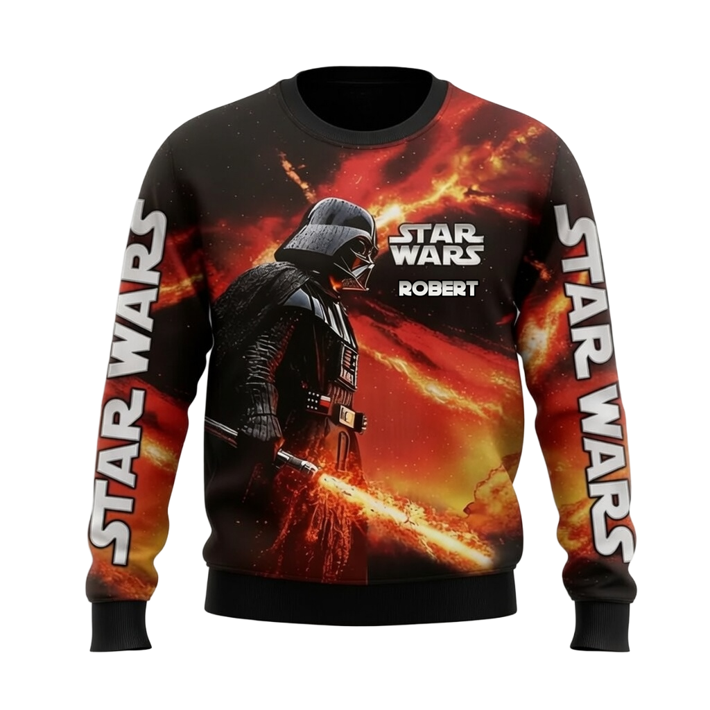 Personalized Star Wars 50th Anniversary All Over Shirt Gift for Movie Fans