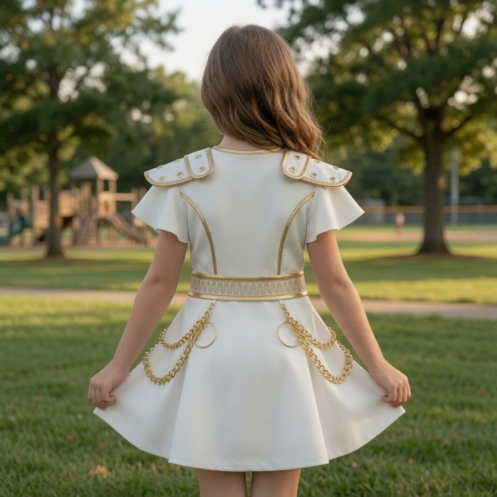Personalized Fantasy Girl Dress Custom Name Gift for Daughter Kid Dress GradoCreations