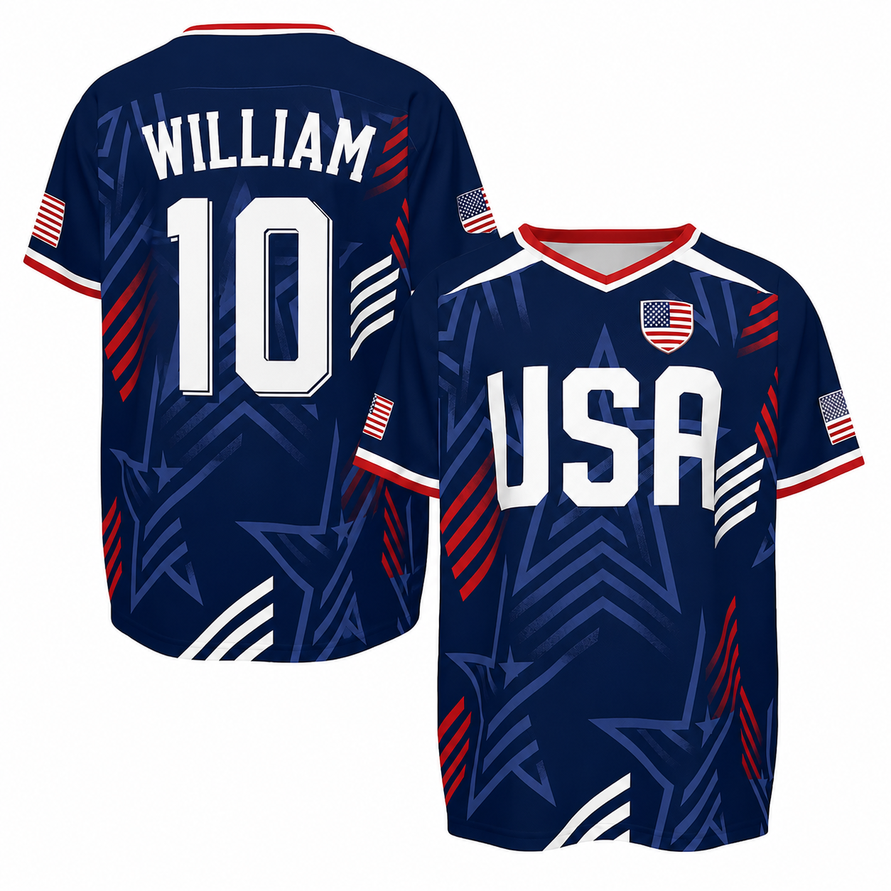 Personalized Soccer Jersey USA Home Team Gift for Football Fans