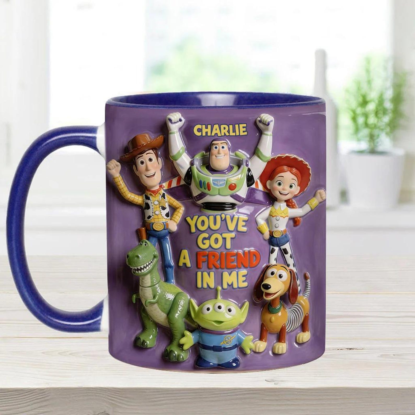 Personalized Toy Story Accent Mug with Custom Name Gift for Kids