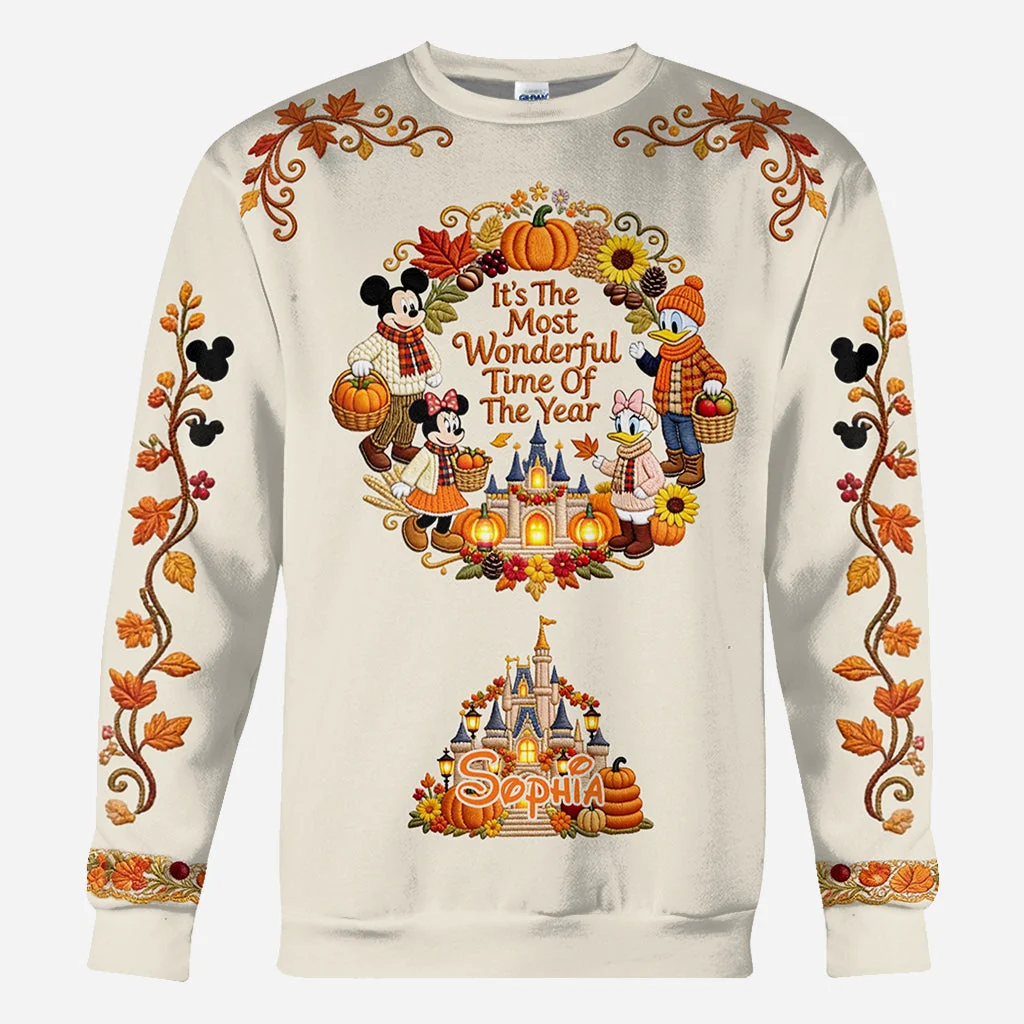 Personalized Fall All Over Shirt with Autumn Design Gift for Movie Fans AOP Shirt GradoCreations