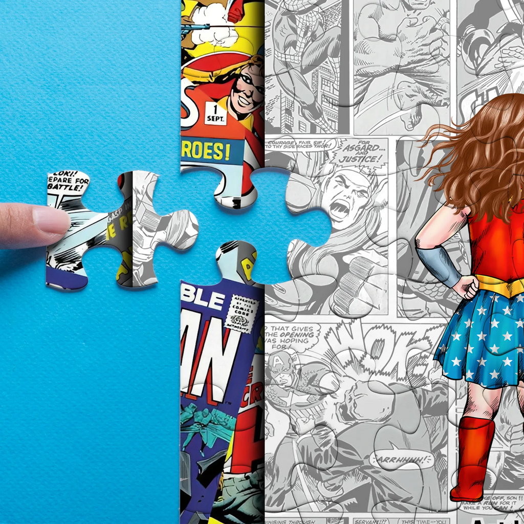Personalized Super Dad Puzzle Custom Name Gift for Dad