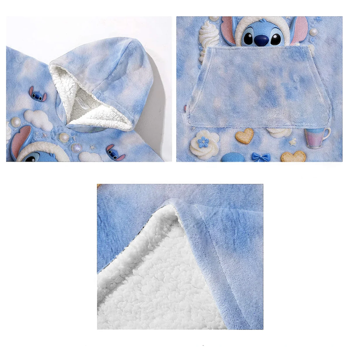 Personalized Blanket Hoodie Custom Name Gift for Kids & Adults Blanket Hoodie GradoCreations