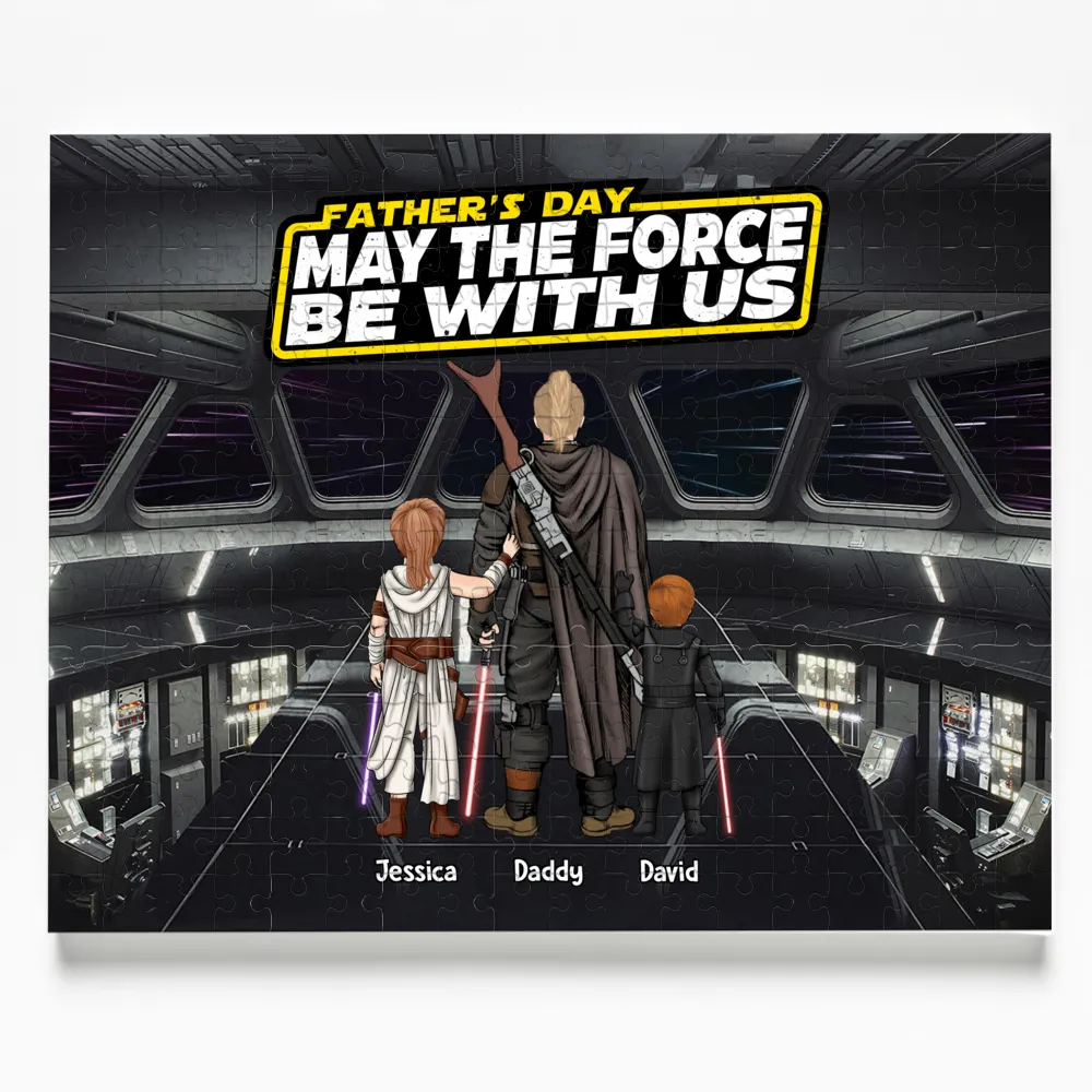 Personalized May The Force Be With Us Puzzle Gift for Mom