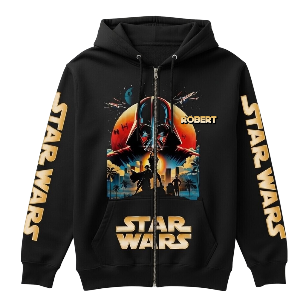Personalized Happy Star Wars Day All Over Shirt Gift for Movie Fans