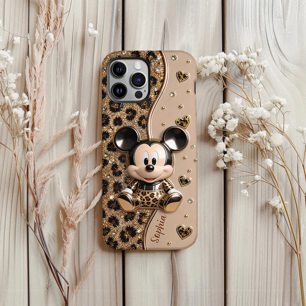 Personalized Mickey Mouse Phone Case Custom Name Gift for Her