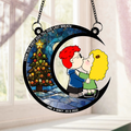 Personalized Window Hanging Suncatcher Ornament Gift for Couples | Christmas Decoration
