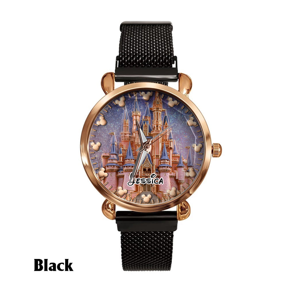 Personalized Women Hand Watch with Custom Strap Charms Gift for Her