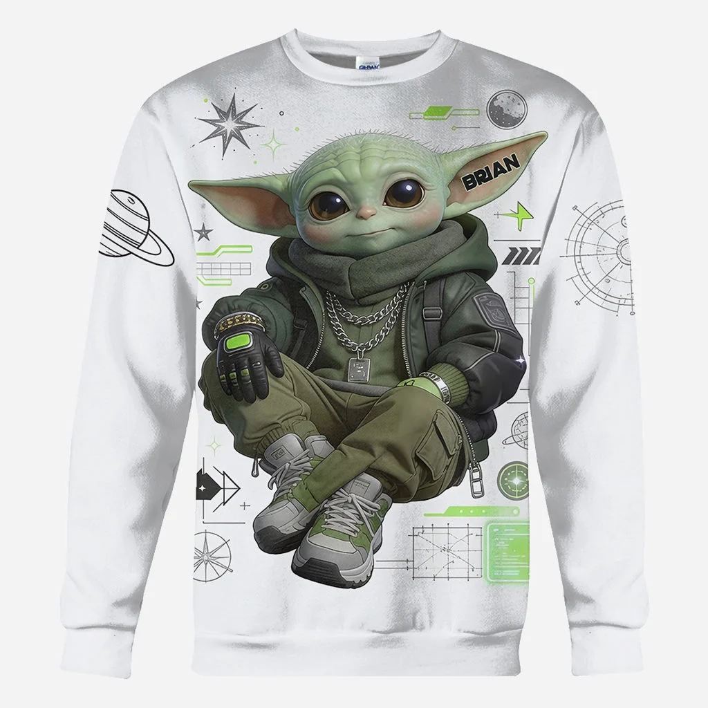 Personalized Cool Green Alien All Over Print Shirt Gift for Movie Fans AOP Shirt GradoCreations