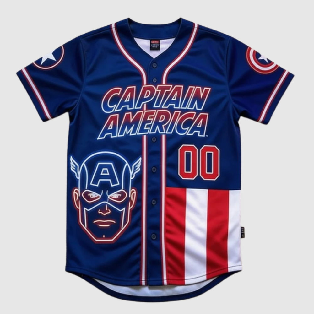 Personalized Comic Characters Baseball Jersey Gift for Movie Fans Baseball Jersey GradoCreations