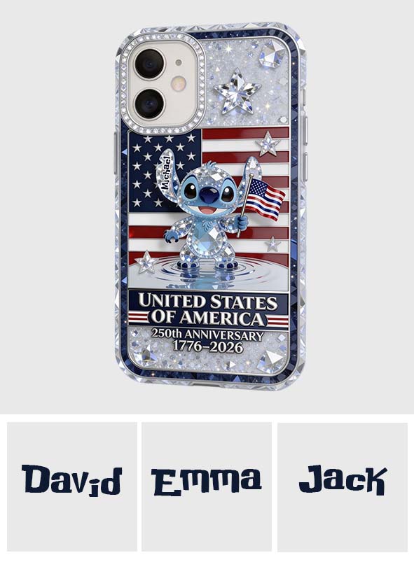 Personalized 250th Anniversary USA Phone Case Gift for Movie Fans