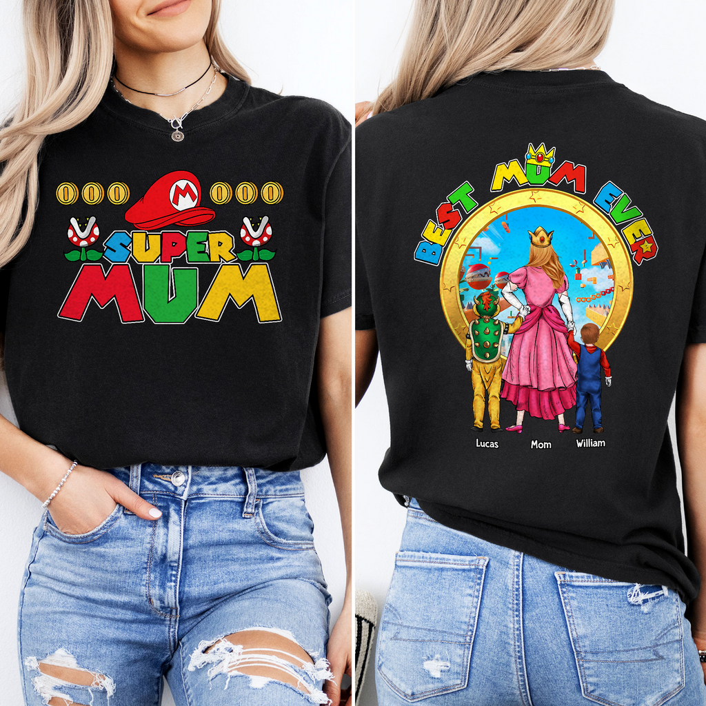 Personalized Gaming T-Shirt Best Mom Ever Gift for Mom