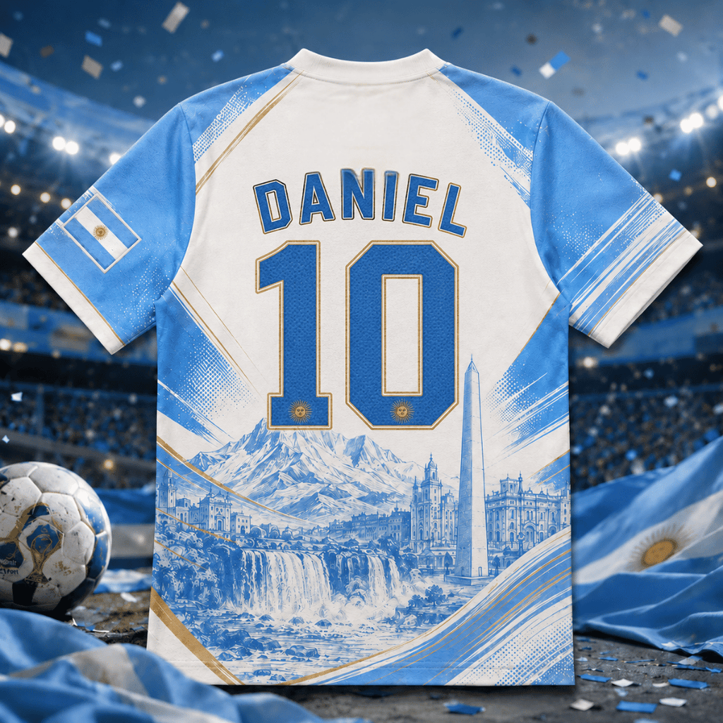 Personalized Argentina Soccer Jersey 2026 Gift for Football Fans